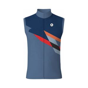 Maillot de cyclisme sans manches sur mesure avec ajustement de compression et fonction coupe-vent Fabricant OEM - Product Image 1