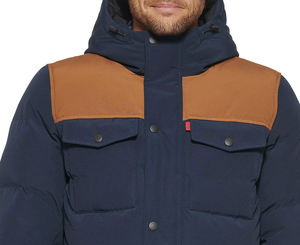 <b>Men's</b> Puffer <b>Jacket</b> Hooded <b>Sherpa</b> Lined Water Resistant Windproof Insulated <b>Jacket</b> Warm Winter Puffy Coat - Product Image 4