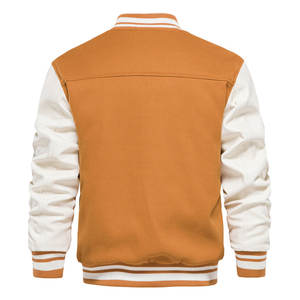 Chaqueta de invierno Varsity de lana de alta calidad para hombre, chaqueta de bombardero de invierno con diseño de letras de béisbol personalizado con estilo de calle principal - Product Image 2