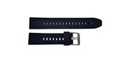 Bracelet de montre connectée unisexe JD095 en silicone réglable, 20 mm, noir, en acier inoxydable, respirant, souple, durable et léger