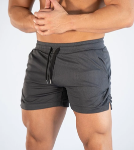 Pantalones cortos de gimnasio de estilo callejero para hombre, ropa deportiva de compresión de algodón con patrón sólido para deportes, correr, sudor - Product Image 6