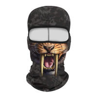 Masque de ski personnalisé fabriqué en usine Masques complets imprimés Skull One Hole Sublimation Print Balaclava