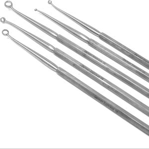 Curettes manuelles ORL en acier inoxydable de qualité supérieure, instruments chirurgicaux certifiés CE, aiguisées pour la chirurgie ORL - Product Image 2