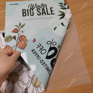 Không thấm nước thời tiết lớn lớn ngoài trời Tùy Chỉnh Logo cửa sổ xe hai mặt Sticker Decal bám Poster đồ họa cho doanh nghiệp - Product Image 4