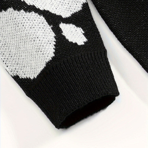 Winter Knitted Pullover Men Sweater Slim Fit Warm 100% Cotton Front Long Sleeve Casual Soft Fashion Round Neck Jumper - Product Image 6