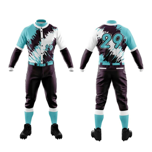 Uniforme de baseball sur mesure de haute qualité à séchage rapide pour hommes ensemble de vêtements de sport de style unique haut de sport respirant - Product Image 2
