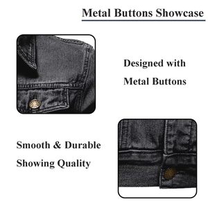 Wholesale Custom Men <b>Denim</b> <b>Jacket</b> 100% Cotton High Quality Breathable Lightweight <b>denim</b> <b>jacket</b> for men - Product Image 5