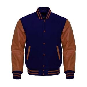 Tendance de l'industrie Veste universitaire OEM pour hommes Vêtements d'hiver vintage Veste de baseball universitaire pour hommes - Product Image 4