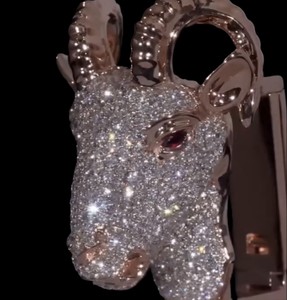 RB Gems Customized Name Round Brilliant Cut Diamond Charm Pendants 925 Silver VVS Christian Hip Hop Rose Gold Men Women - Product Image 3