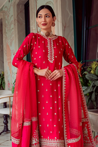 Vestido de fiesta paquistaní Salwar Kameez informal de estilo indio, vestido de fiesta paquistaní, traje de algodón para mujer, vestidos elegantes cosidos para mujer - Product Image 2