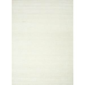 Alfombras de Lana y Viscosa Tejidas a Mano en Color Marfil - Hwv-2000 - Decoración Versátil para el Hogar, Comedor, Sala de Estar, Dormitorio y Exteriores, Tejidas con Seda - Product Image 1