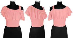 Meilleur t-shirt de boutique indienne pour filles pour femmes vêtements de fête décontractés derniers polyester/tricot confortables exclusifs d'Inde - Product Image 6
