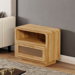 <b>High</b> Quality Solid Teak Wood Minimalist Design Convertible <b>Side</b> <b>Table</b> Indoor Home Furniture for Bedroom and Apartment - Product Image 1