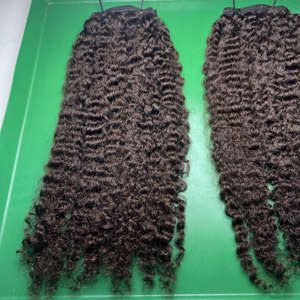 Genius Weft Burmese Curly Raw Hair Extensions Raw Hair 100% Specially Unprocessed Raw Human Hair Bundles - Product Image 6