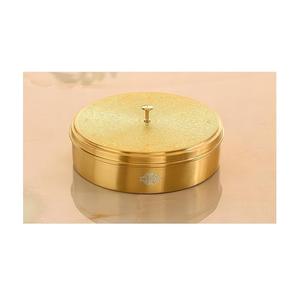 Boîte à chapati de qualité supérieure en laiton élégant, design de pot, forme ronde, qualité supérieure, ustensiles de cuisine à domicile, casseroles, vente en promotion - Product Image 2