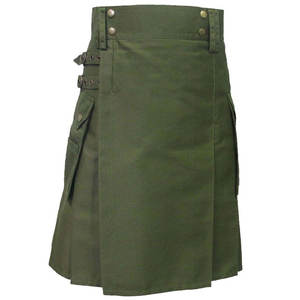 Vente Flash : Kilt Utilitaire Hybride en Jean 100% Coton Personnalisé pour Homme – Moderne, Plissé, Tartan, Traditionnel, Durable et Léger - Product Image 1