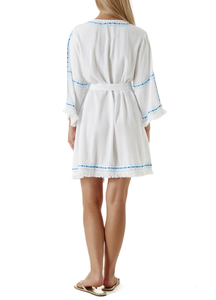 ชุดเดรสปักลายสไตล์อินเดีย,ชุดเดรสแฟชั่นแขนยาวกระโปรงยาวคลุมเข่าสุดหรูสำหรับผู้หญิง - Product Image 3