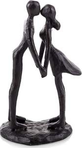 AK Brass Metal Kissing Couple Estatua Esculturas de mesa en acabado negro Pieza de exhibición única para decoración de hotel/decoración del hogar - Product Image 4