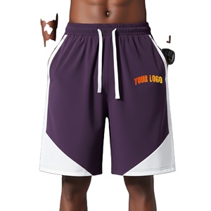 Pantalones cortos deportivos para hombre hechos a medida, 100% algodón, con logo impreso en DTF, 2 tonos, estilo urbano, transpirables y cómodos. - Product Image 1