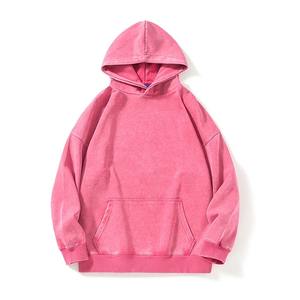 Ensemble streetwear homme : pantalon de survêtement évasé oversize et sweat à capuche personnalisé 100 % coton, zippé, délavé à l'acide, avec strass - Product Image 2