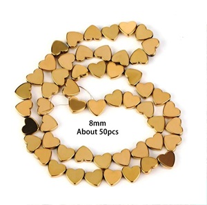 Guide des perles en bois avec un cœur métallique Perles en bois colorées personnalisées en forme et dimensionnées Livraison rapide depuis l'Inde - Product Image 3