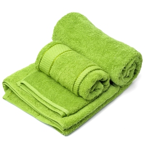 Serviettes de bain tissées de couleur unie, super absorbantes, écologiques, de qualité supérieure, 100% coton, fabriquées en Inde - Product Image 3