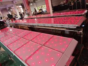 Настраиваемый RGB 50x50 см 60x60 см ABS пластик + закаленное стекло беспроводные Магнитные Светодиодные танцполы со звездами - Product Image 4