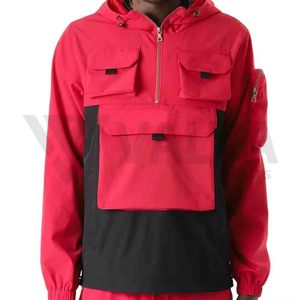 Chaqueta de Invierno Unisex Personalizada al por Mayor, Cortavientos, de Lona, Estilo Urbano, Tallas Grandes - Product Image 1