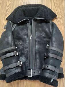 Men's Custom Genuine Leather <b>Jacket</b> with Stylish High Street Pattern <b>Waterproof</b> Zipper Closure <b>Winter</b> Sweaters & Clothing - Product Image 6