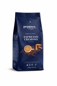 Café en grains Peppo's Espresso Cremoso 250g pour usage professionnel - Product Image 1