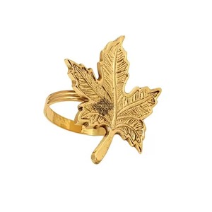 Anillo de Servilleta de Boda de Lujo, Excelente Calidad, Hecho a Mano, Porta Servilletas de Diseño, Acabado Dorado - Product Image 1