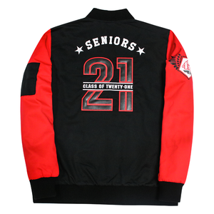 Veste de baseball Letterman personnalisée en gros de bonne qualité Manteau d'hiver en laine Corps en cuir à manches Bomber Varsity Jacket pour hommes - Product Image 5