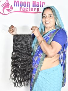 Prix de gros, produit de bonne qualité, cheveux humains, fermeture ondulée, douce et soyeuse, double trame, fournisseur, non traité, à vendre - Product Image 5