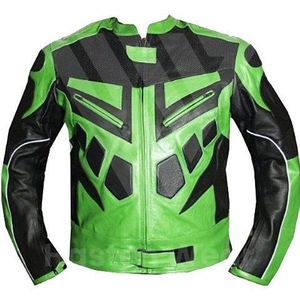 Veste en cuir de sport de course unisexe de haute qualité avec logo personnalisé Coupe confortable coupe-vent Veste de moto - Product Image 2