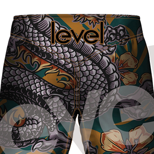 มาใหม่โพลีเอสเตอร์ทําผู้ชาย MMA กางเกงขาสั้นหลวม Fit MMA กางเกงขาสั้นสําหรับชายกีฬาสวมใส่กางเกงขาสั้น MMA - Product Image 4