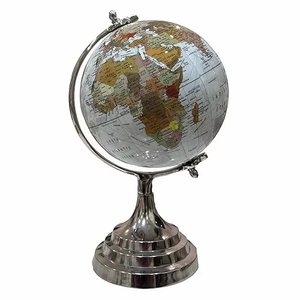 CALVIN HANDICRAFTS' Nautical Steel Antique Educational Globe for <b>Geography</b> Enthusiasts - Product Image 6