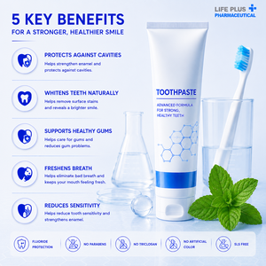 Toothpaste Forms a <b>Protective</b> <b>Shield</b> Effectively Preventing Tooth Decay and Cavities - Product Image 4