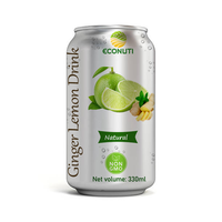 Jus de purée de gingembre et citron aromatisé naturel de qualité supérieure, marque privée YOOH/OEM, 330 ml, en conserve, vente en gros, haute qualité, 2023