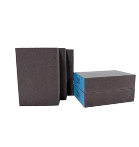 Bloc éponge de ponçage flexible 4 faces de 25 mm en oxyde d'aluminium de qualité supérieure pour la vente en gros, OEM ODM, pour bois, meubles et métal - Product Image 1
