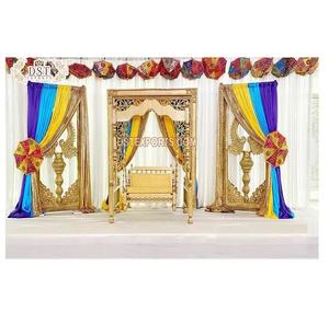 Asequible boda Sangeet noche escenario decoración vibrante Sangeet noche boda escenario decoración tema árabe Sangeet noche escenario Decoración - Product Image 1