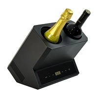 Réfrigérateur à vin à double bouteille à affichage numérique 5-18 °C