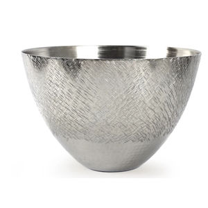 Bol de service de mariage en métal de haute qualité, fait à la main, écologique, finition plaquée or nickel, design élégant, plat de service décoratif - Product Image 2
