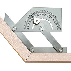 Nous fabriquons votre marque : Rapporteur d'angle professionnel en acier inoxydable 430 poli 180° avec échelle gravée (120x90mm) – Garantie 1 an - Product Image 3