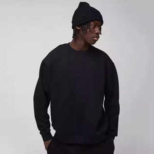 Oversized Pullover Cotton Crew sudadera de alta calidad personalizado al por mayor Calle/Casual invierno estilo bordado Dropshoulder - Product Image 3