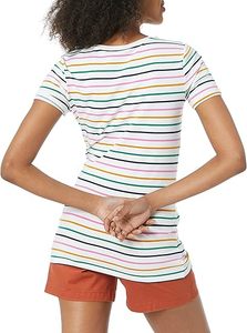 T-shirts à col en V pour femmes extensibles, ajustés et confortables Vente en gros - Product Image 4