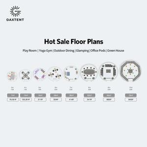 خيمة قباب زجاجية فاخرة للتخييم خيام شفافة مع قبة حمام جيوديسيك - Product Image 3