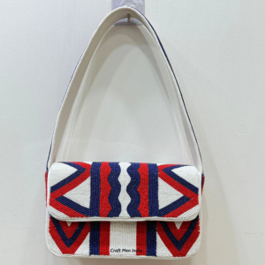 กระเป๋าแฟชั่นผู้หญิงรุ่นใหม่ล่าสุด ความจุเยอะ ทำมือประดับลูกปัด ทนทาน ปิดด้วยกระดุม ราคาส่งออกสุดคุ้ม - Product Image 1