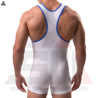 Traje de Lucha Libre Casual para Hombre, Body Deportivo, Ropa Interior Tejida Transpirable, 100% Algodón, 220g, Equipo de Lucha de Alta Calidad