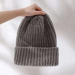 Gorros impermeables acrílicos cálidos para hombre y mujer, gorros de invierno acogedores de punto suave, elegantes, cómodos, personalizables, versátiles, a la moda fría - Product Image 1