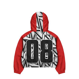 Survêtement réversible imprimé streetwear grande taille en polyester, imperméable, réfléchissant et écologique, collection hiver 2025 - Product Image 5